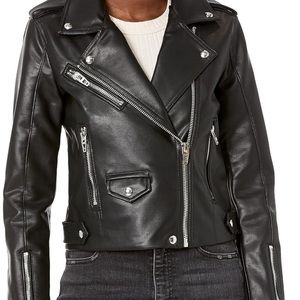 BLANKNYC faux leather moto jacket size XL